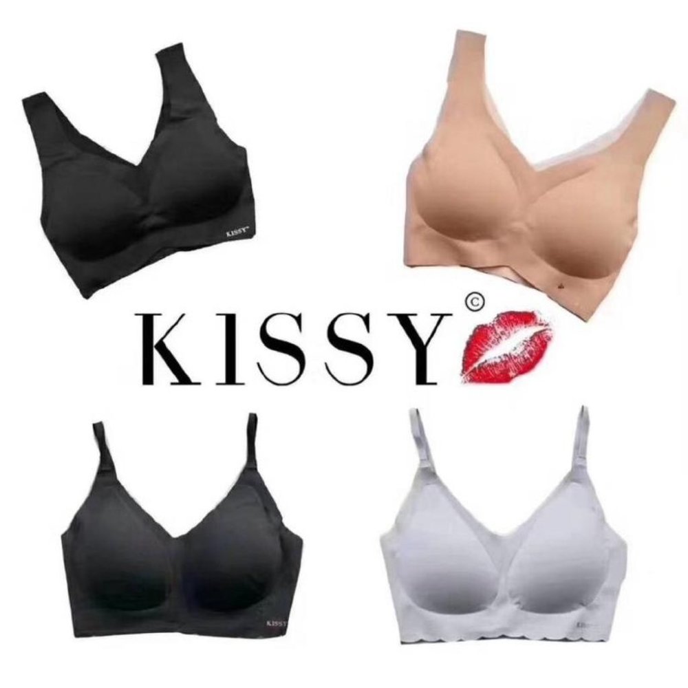 Kissy wireless and seamless bra and panty set